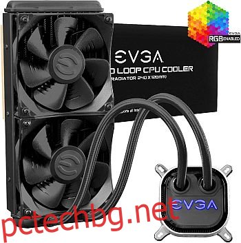 EVGA CLC 240 mm All-In-One RGB LED CPU Течен охладител