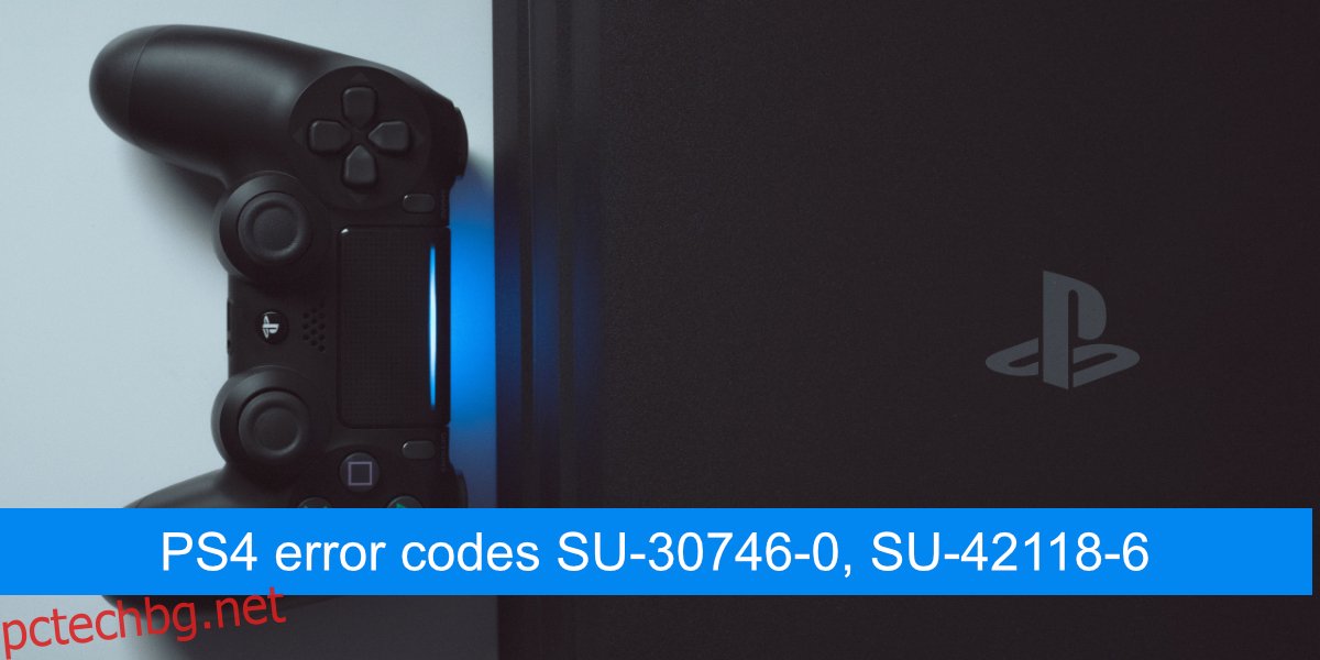 PS4 кодове за грешки SU-30746-0, SU-42118-6