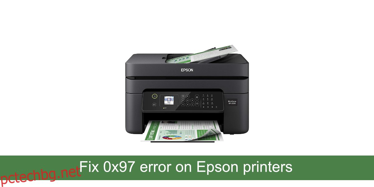 0x97 грешка Принтери на Epson